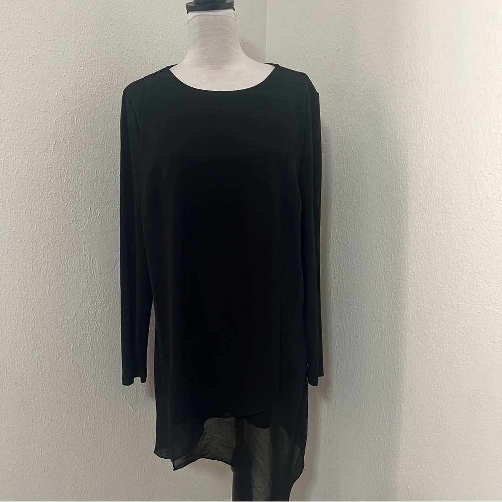 Phase Eight Women’s Size 18 Elegant Black Long Sleeve Dress EUC Business